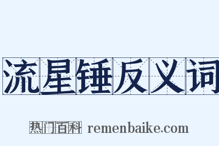 流星锤反义词是什么意思的图片